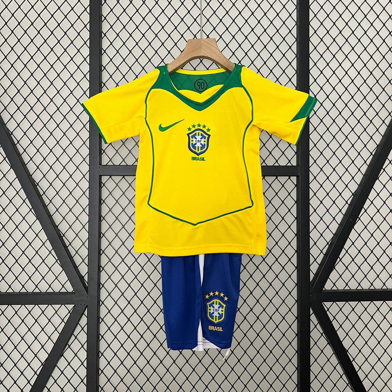 CAMISETA BRASIL I 2004 CONJUNTO INFANTIL (RETRO)