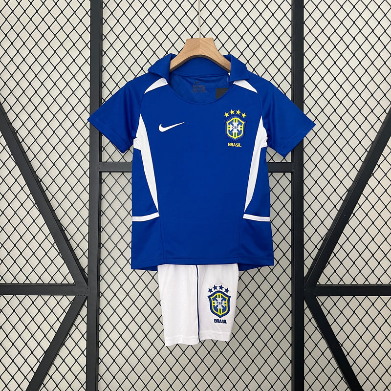 CAMISETA BRASIL II 2002 CONJUNTO INFANTIL (RETRO)