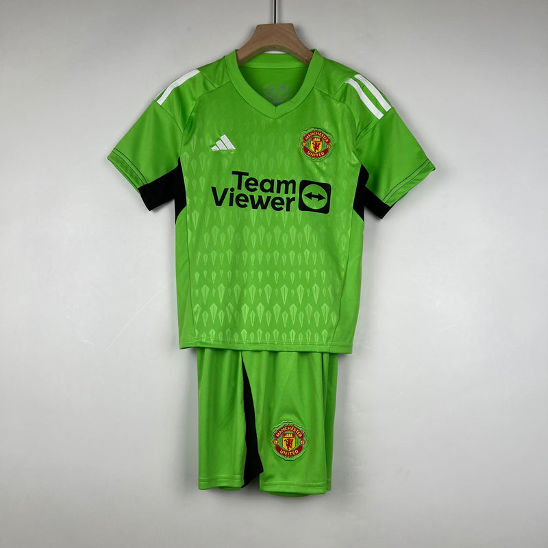 MANCHESTER UNITED GOLEIRO I 23/24 CONJUNTO INFANTIL